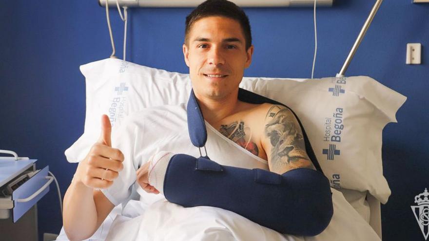 Djuka, operado con éxito por Antonio Maestro de la fractura en su mano izquierda