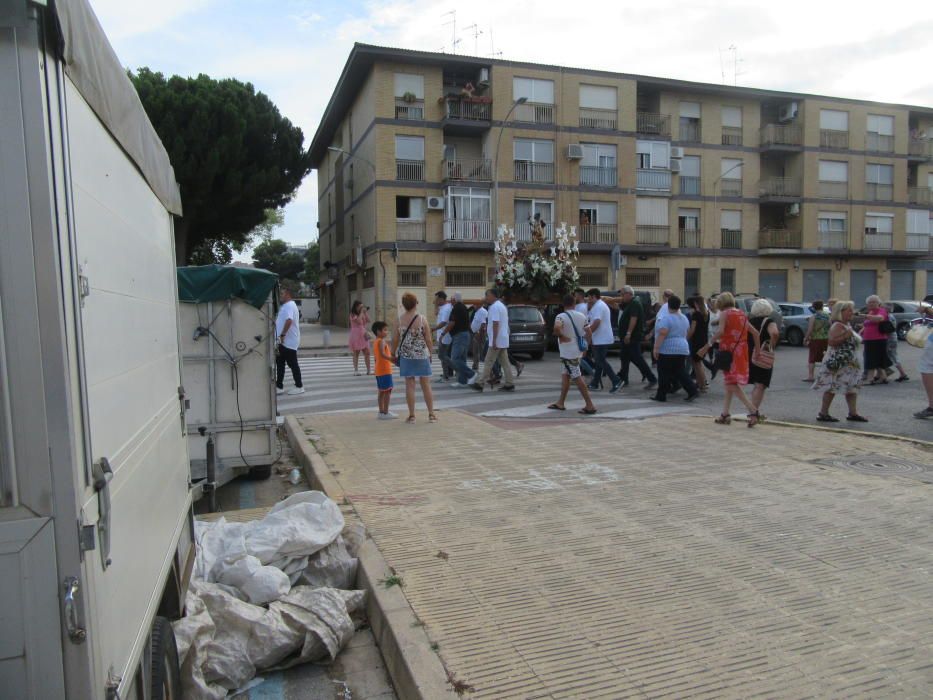 Cuarto traslado de Sant Roc en Burjassot.