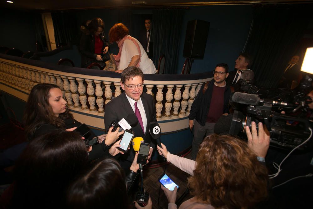 La Generalitat en pleno celebra en Alicante las cuatro décadas de la Carta Magna con un acto institucional en el Teatro Principal que llega en medio de los ataques al modelo territorial y de la alerta ultra.