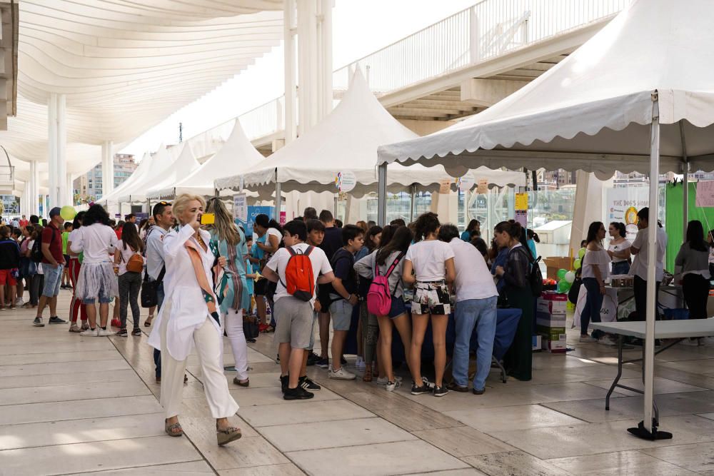 Imágenes de la undécima Feria de Emprendimiento Educativo, en el Palmeral de las Sorpresas, en la que han participado 650 estudiantes de Primaria, Secundaria, Bachillerato y Formación Profesional