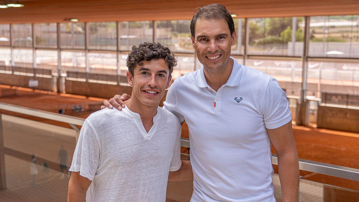 Marc Márquez y Rafa Nadal
