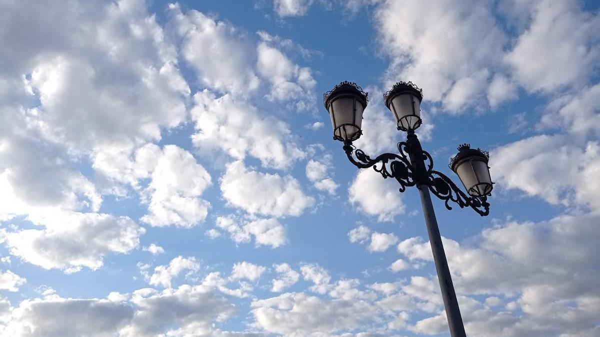 Cielo con nubes sobre Córdoba.