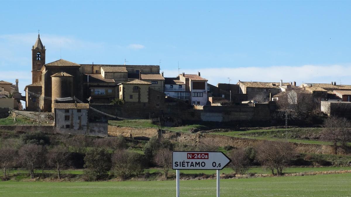 Siétamo es uno de los pueblos afectados