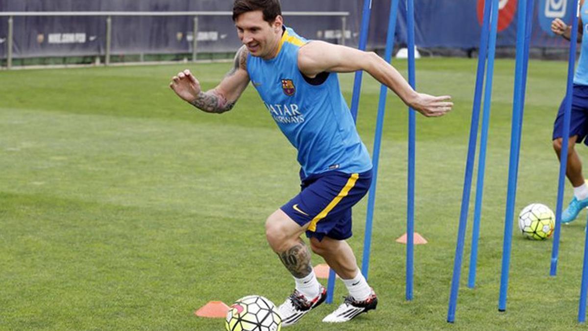 Leo Messi vuelve al trabajo