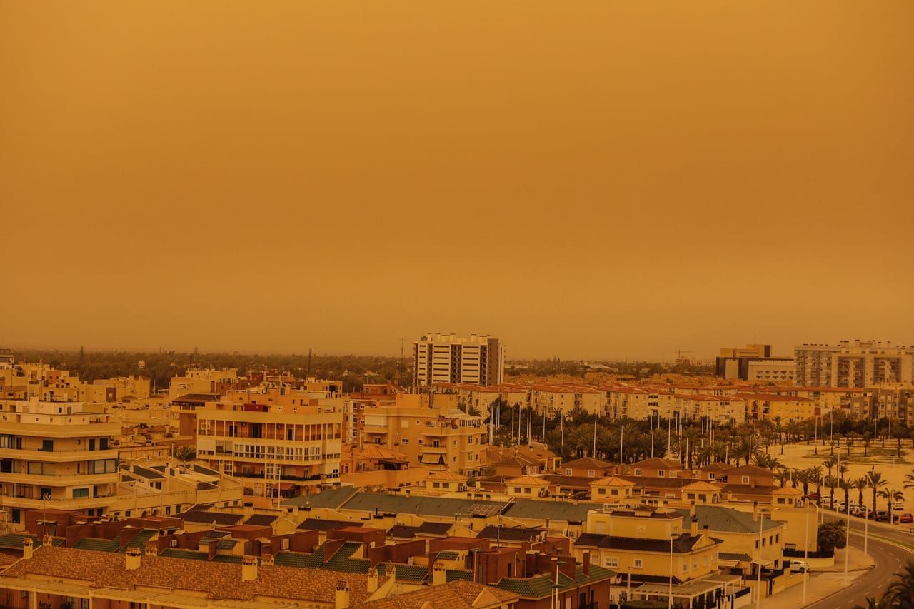 Polvo sahariano sobre Elche