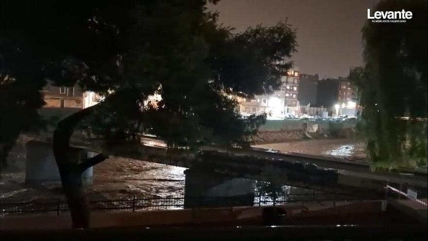 Así va el barranco del Poyo por Paiporta tras las fuertes lluvias