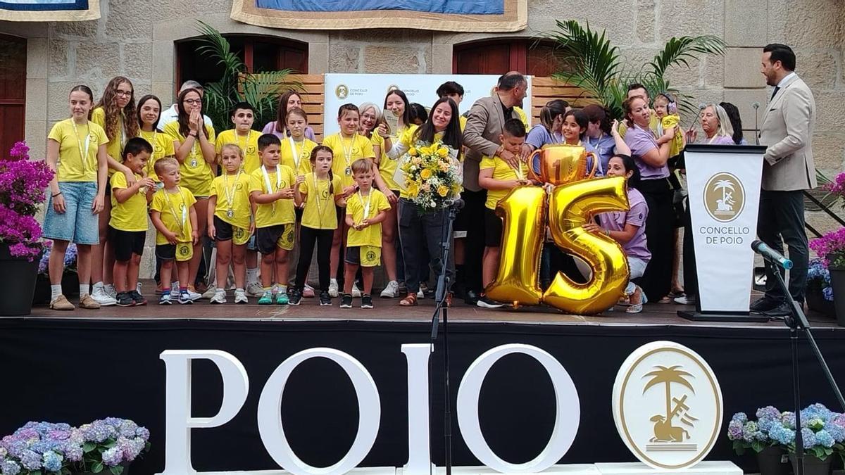 Integrantes del Parabellum Fight Club recibieron el Premio San Xoán al Deporte Pepe Otero 2026 en Poio.