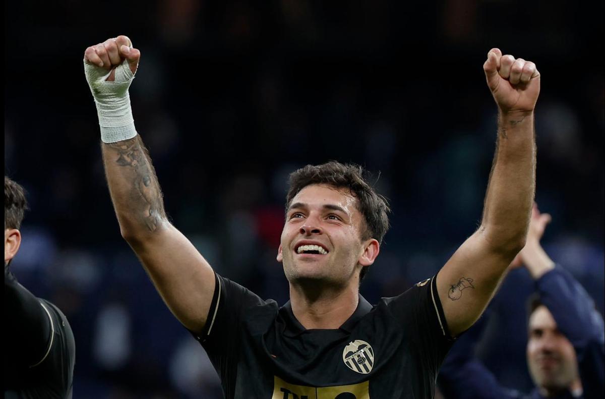 Hugo Duro, autor del gol de la victoria ante el Real Madrid