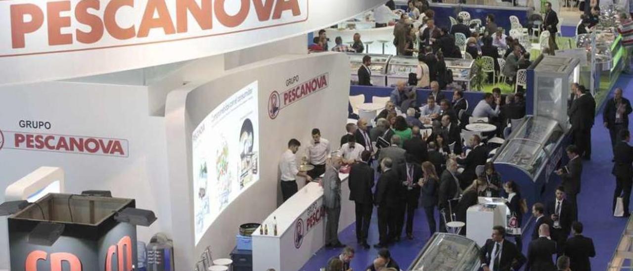 Estand del Grupo Pescanova en la última edición de la feria Conxemar. // José Lores