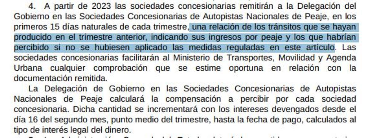 Extracto del Real Decreto-ley