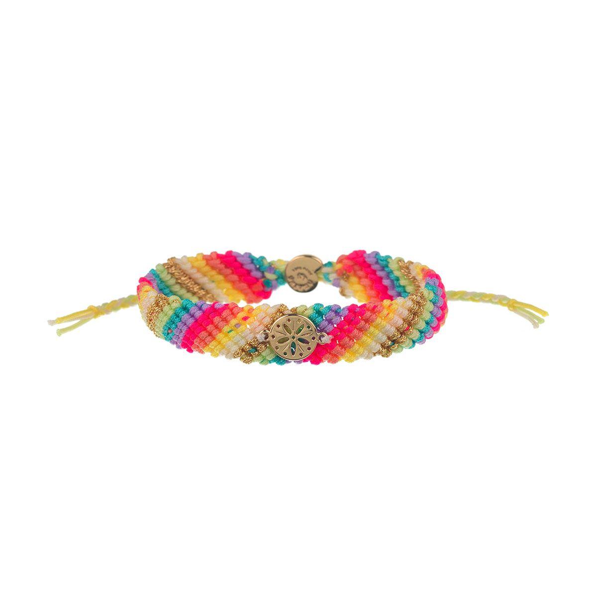 Pulsera de hilo multicolor