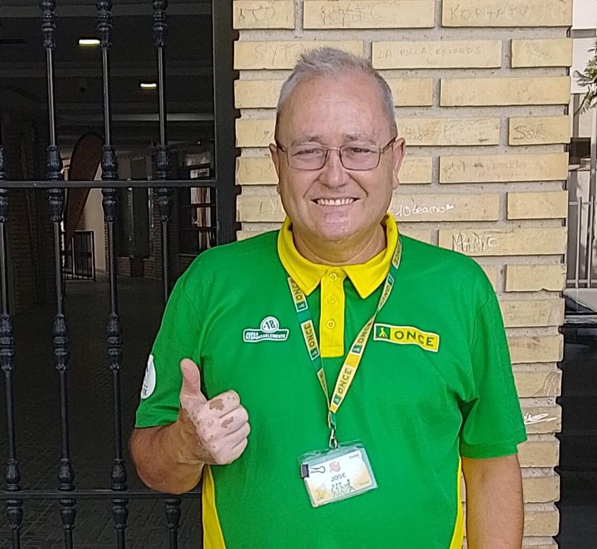 José Córdoba, vendedor de la ONCE en Montilla.