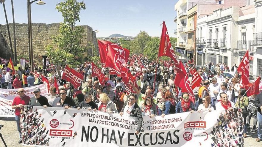 Los sindicatos reclaman empleo estable e infraestructuras dignas para Extremadura