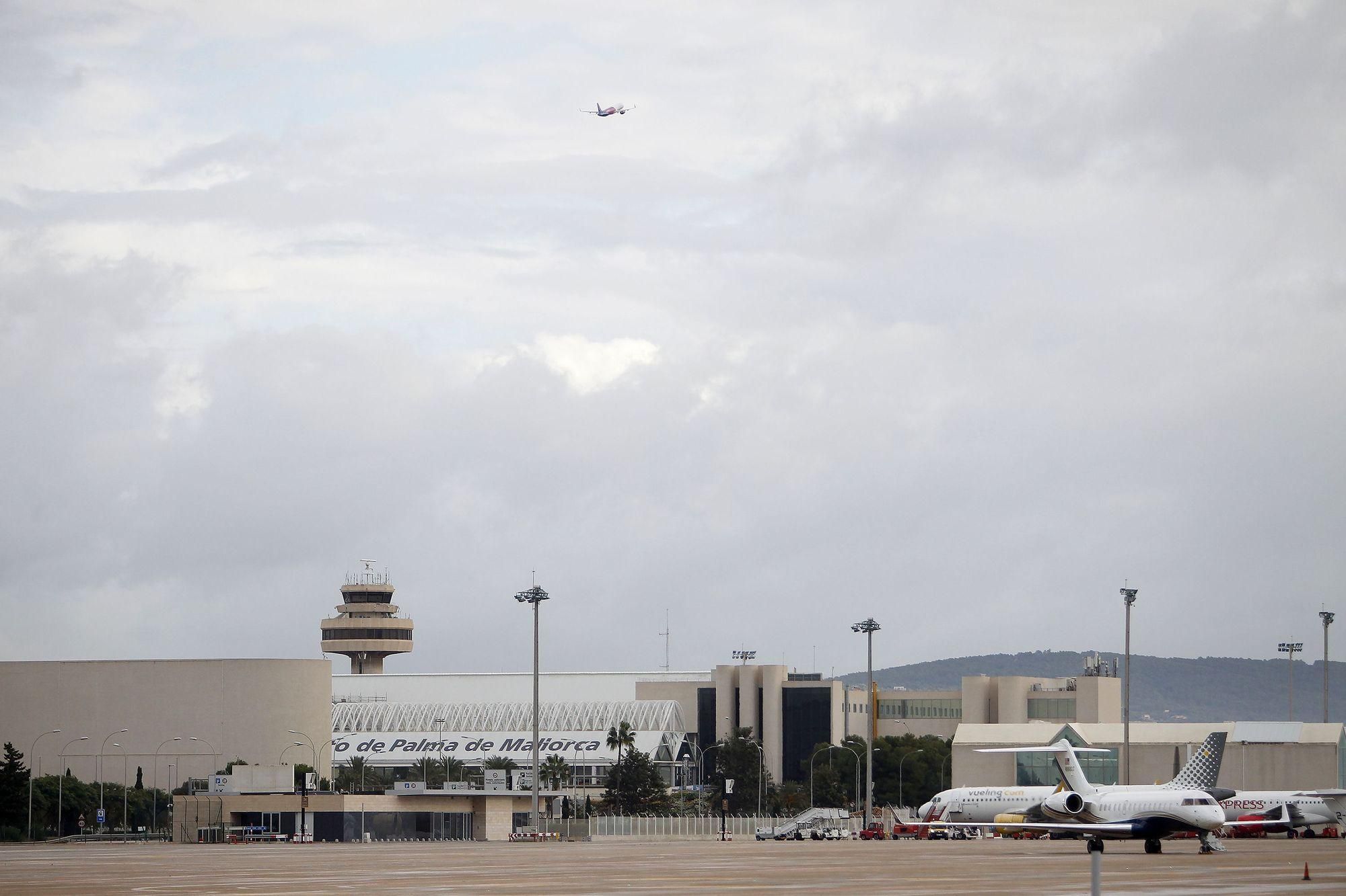 El aeropuerto de Palma de Mallorca.