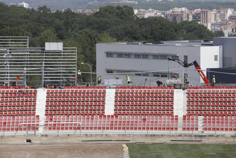 Nova imatge de Montilivi amb la grada del gol nord