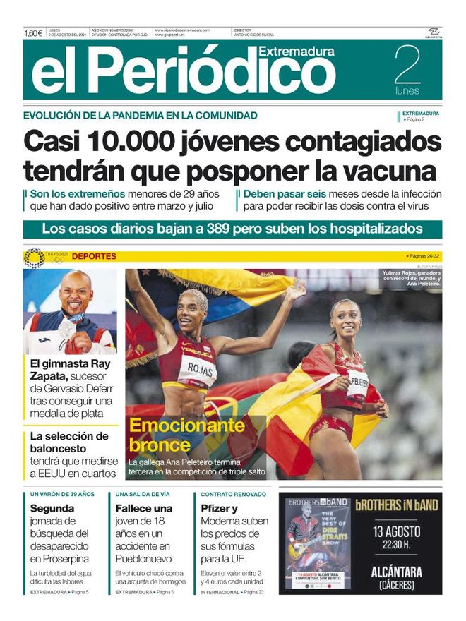 Consulta la portada correspondiente al día 2 de agosto del 2021