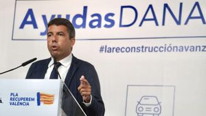 Mazón anuncia ajudes directes per 350 milions a afectats de la dana