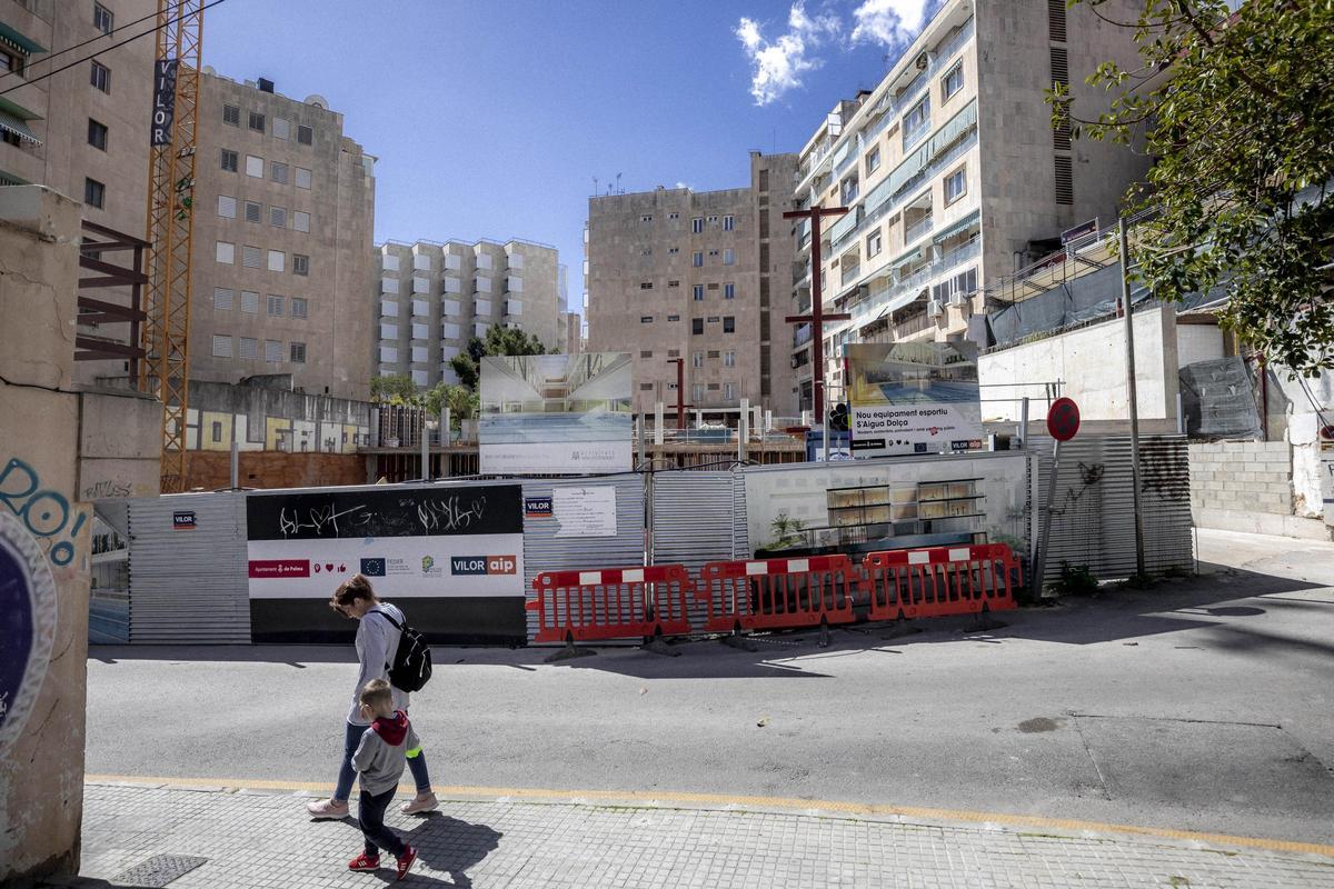 Obras en s'Aigo Dolça.
