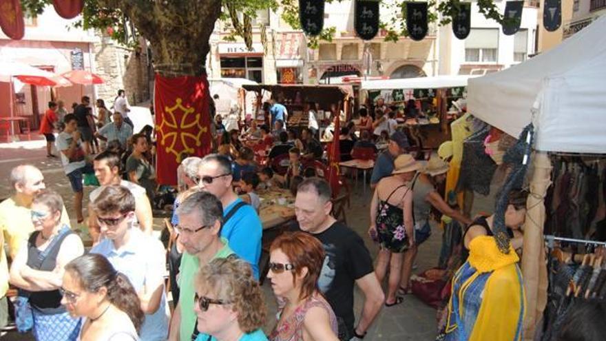 La plaça Major de Sant Llorenç de Morunys es va convertir en el punt central de la mostra