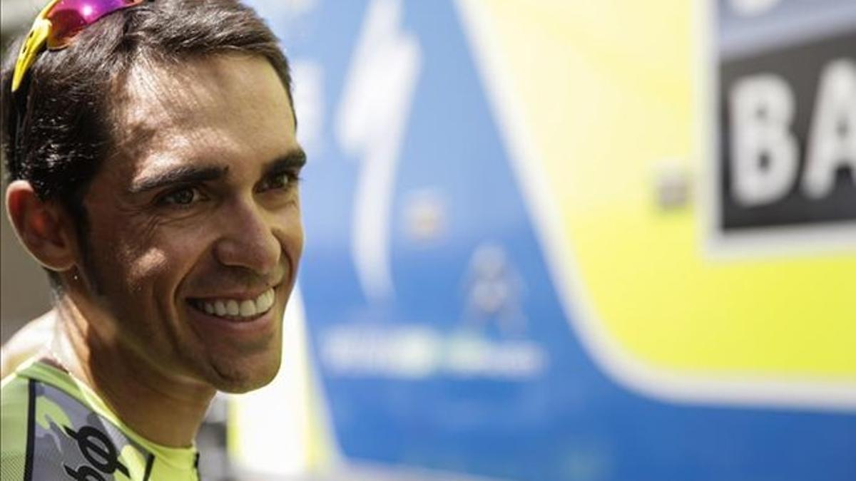 Alberto Contador, del equipo Tinkoff