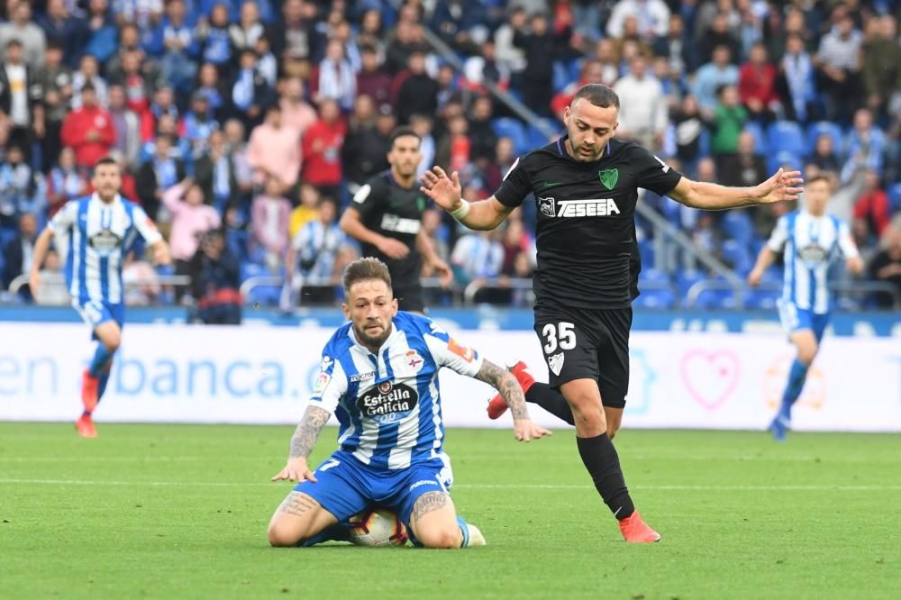 El Dépor remonta y le gana 4-2 al Málaga