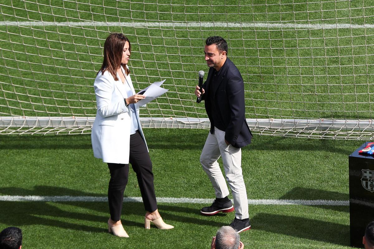 Colocación de la primera piedra del futuro Camp Nou