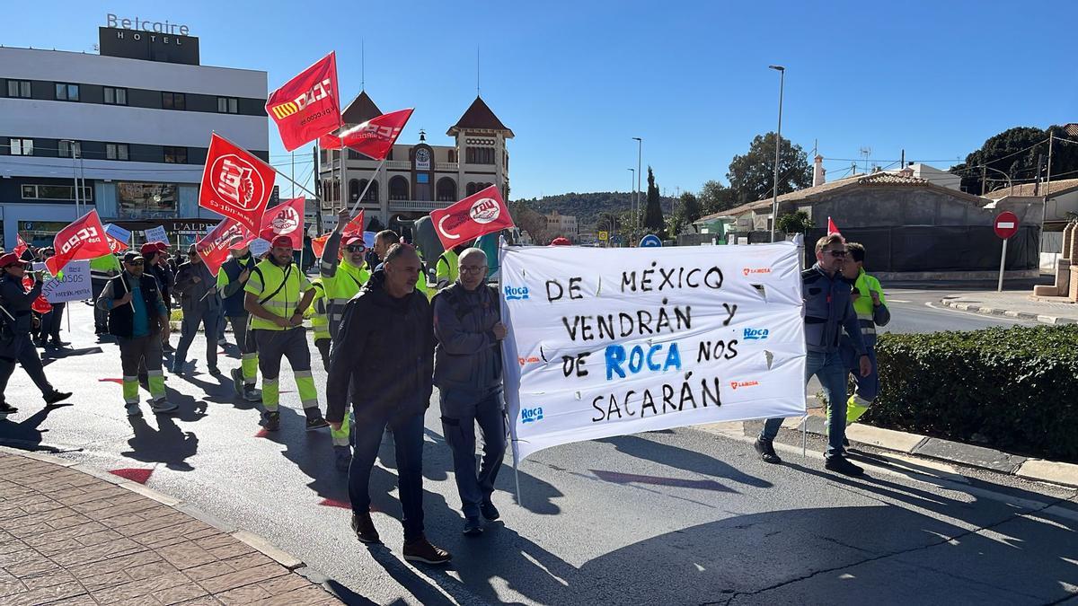 Inicio de la manifestación en la Vall d'Uixó.