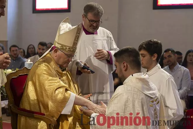 Ordenación de José Martínez en la parroquia de San Francisco de Caravaca