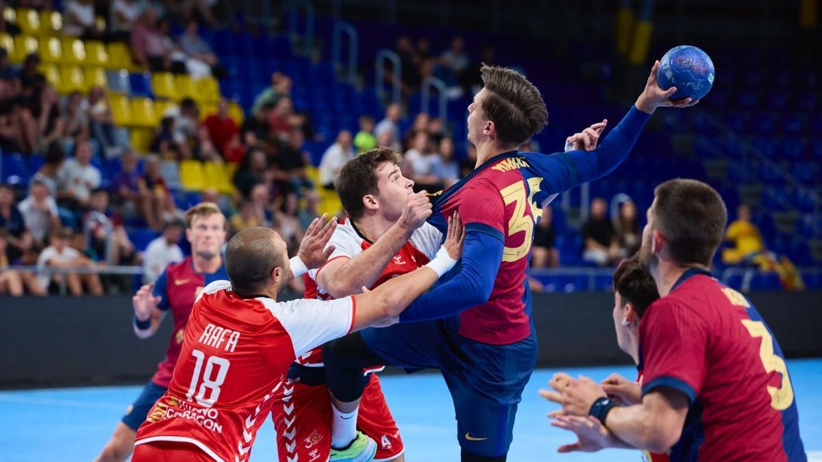 Makuc, en acción ante Bada Huesca