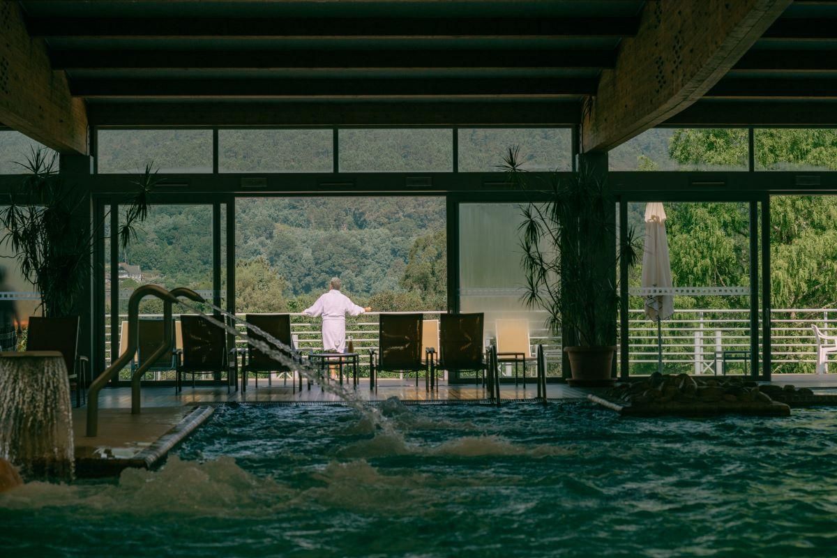 Instalaciones del Balneario de Arnoia.