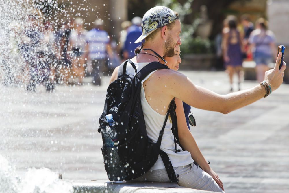 Finde de fuerte calor en Valencia