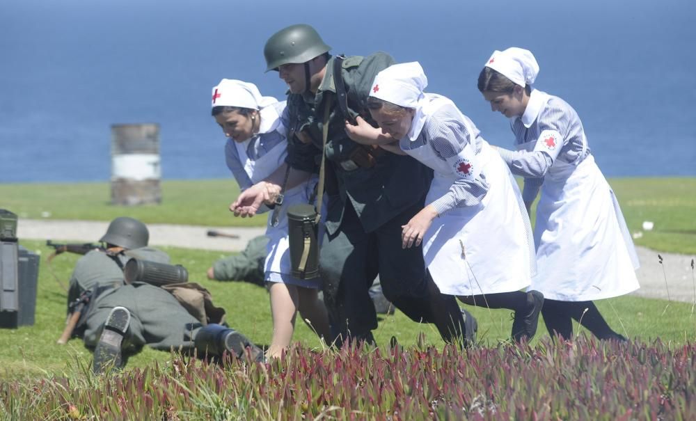 Recreación de la batalla de Iwo Jima