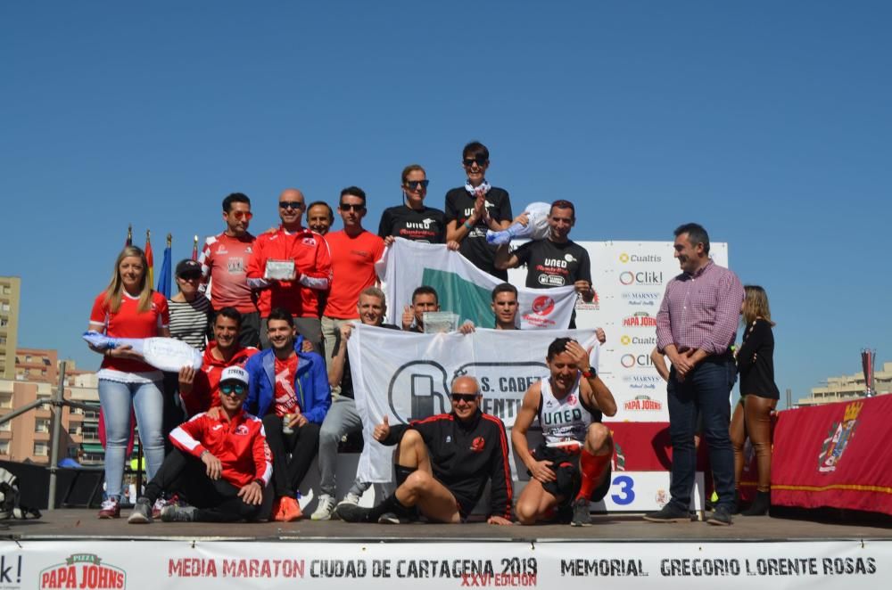 Ganadores de la Media Maratón de Cartagena