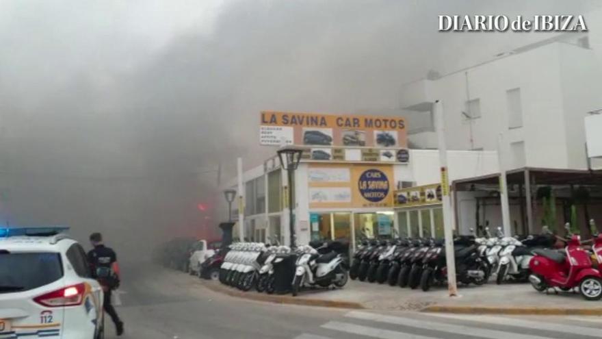 Incendio en un restaurante de Formentera
