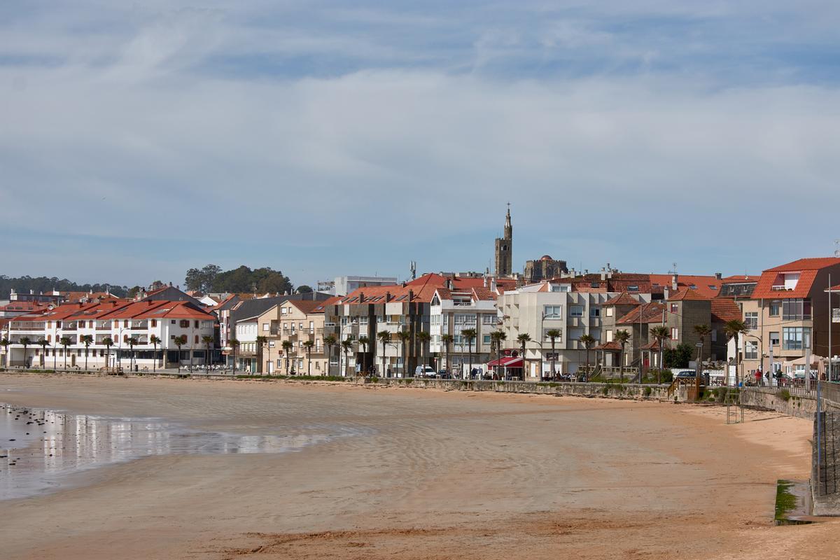 La localidad turística de Panxón en Nigrán, Galicia