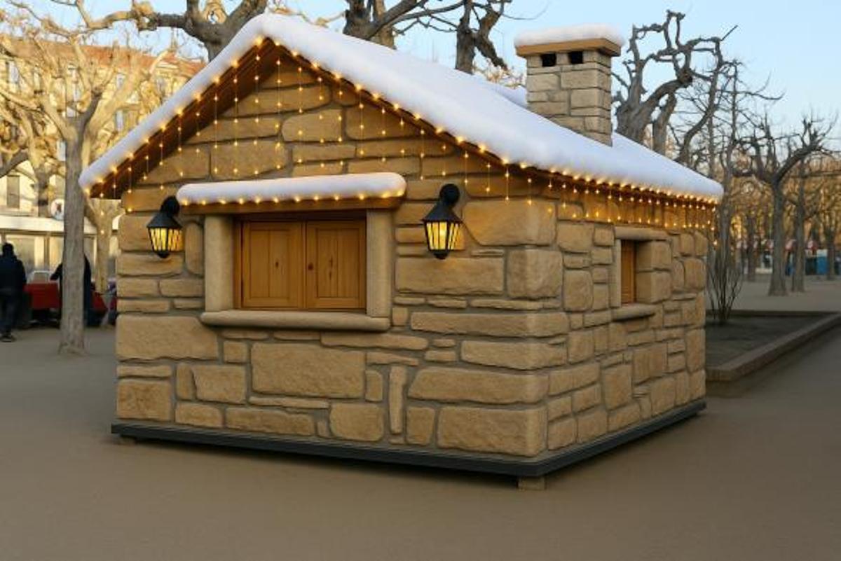 Así iban a ser las casetas del Poblado de Navidad de María Pita