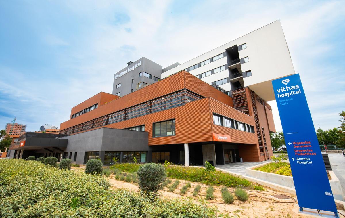 Fachada Hospital Vithas Valencia Turia.