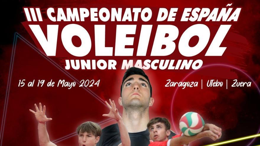 Zaragoza, Utebo y Zuera, sedes del III Campeonato de España Júnior Masculino de voleibol