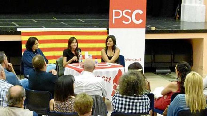 Núria Parlon en l&#039;acte que va protagonitzar ahir a Òdena