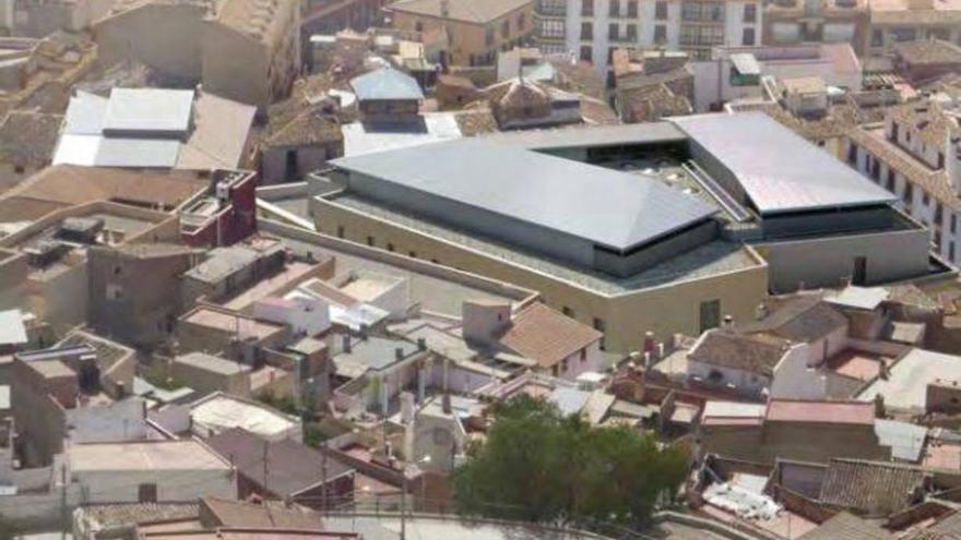 Recreación aérea del Palacio de Justicia que se construirá en el casco antiguo.