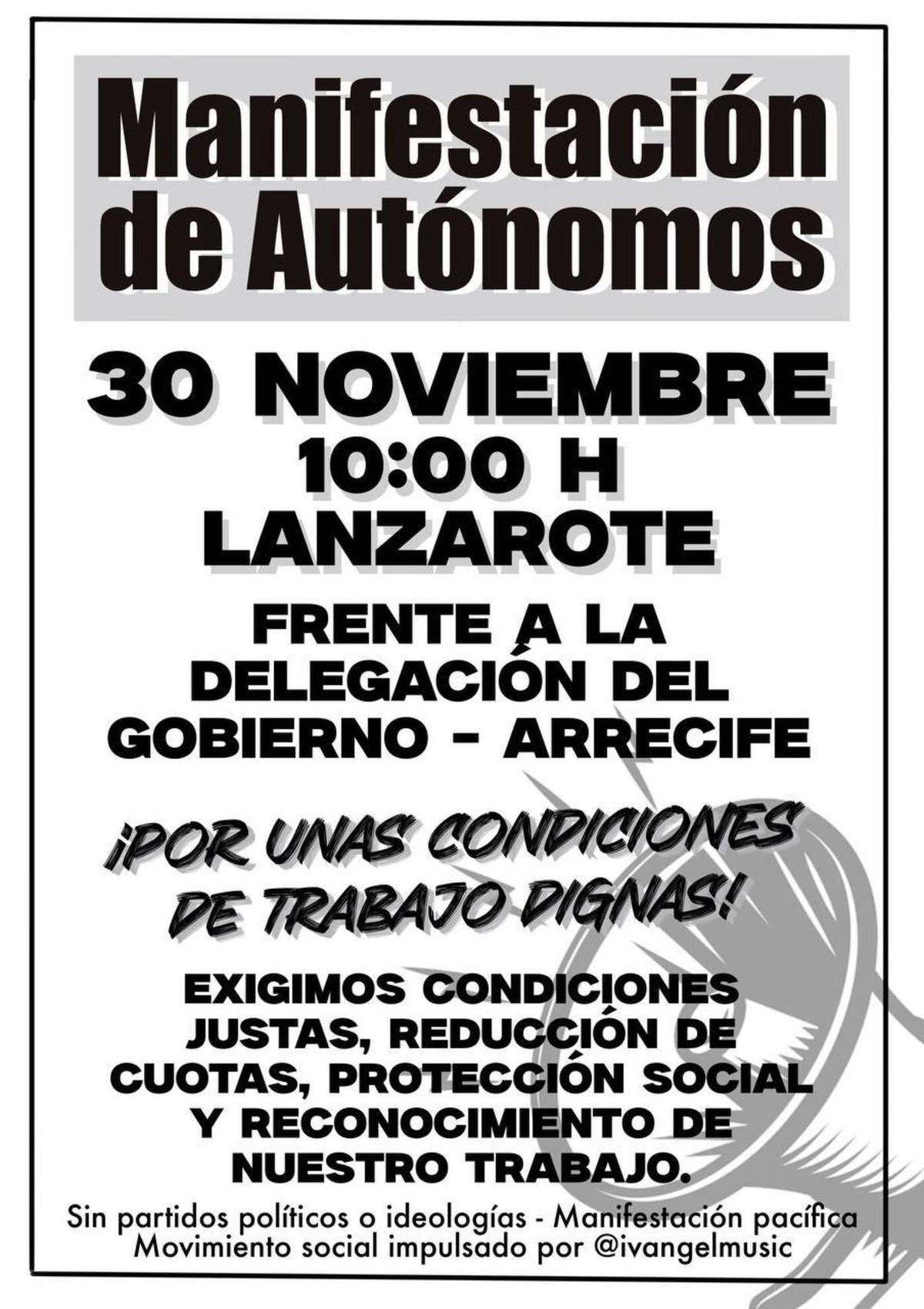 Manifestación 30N Lanzarote