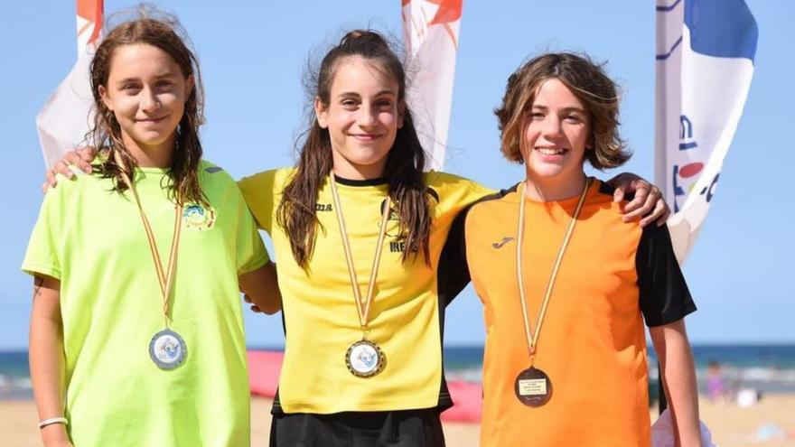 Irene Calvo, en lo alto del podio del último Campeonato de España. | Cedida