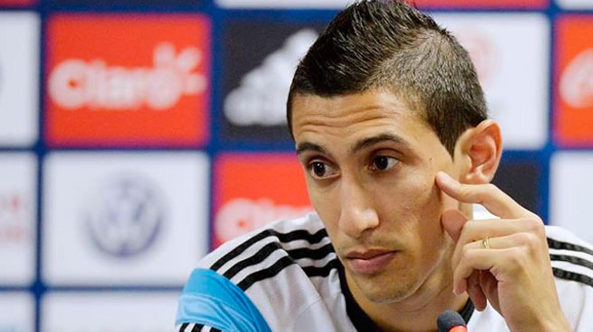 Di María en rueda de prensa