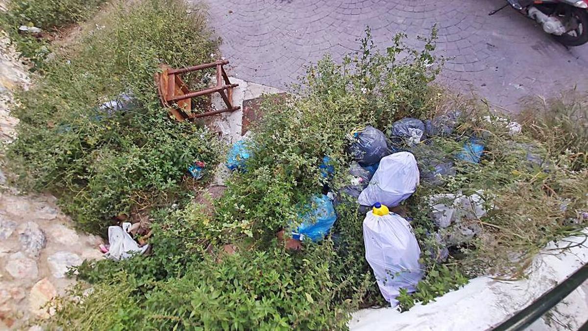 Acumulación de basura, en la actualidad.