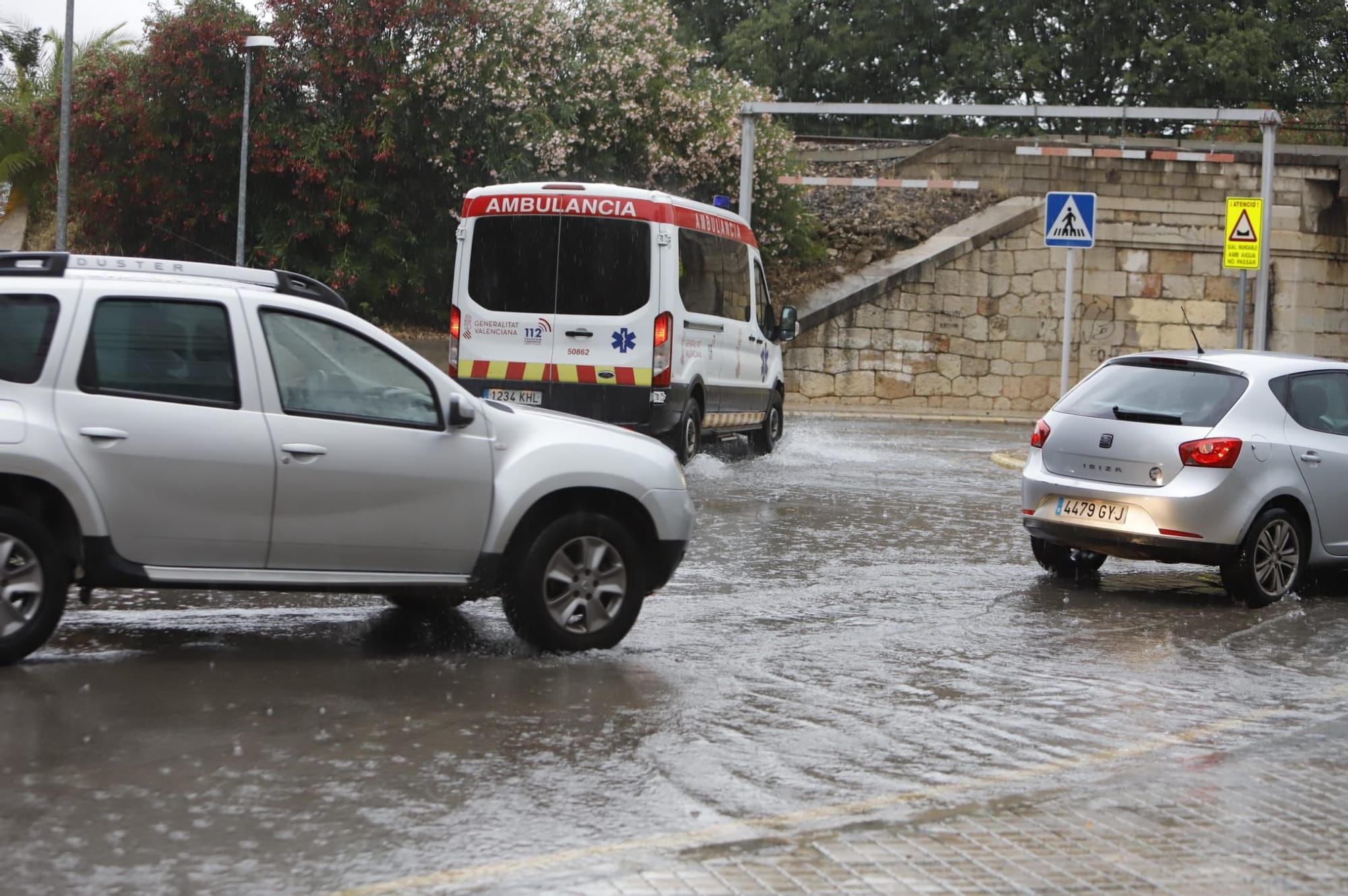 Las lluvias vuelven a golpear con fuerza en Xàtiva