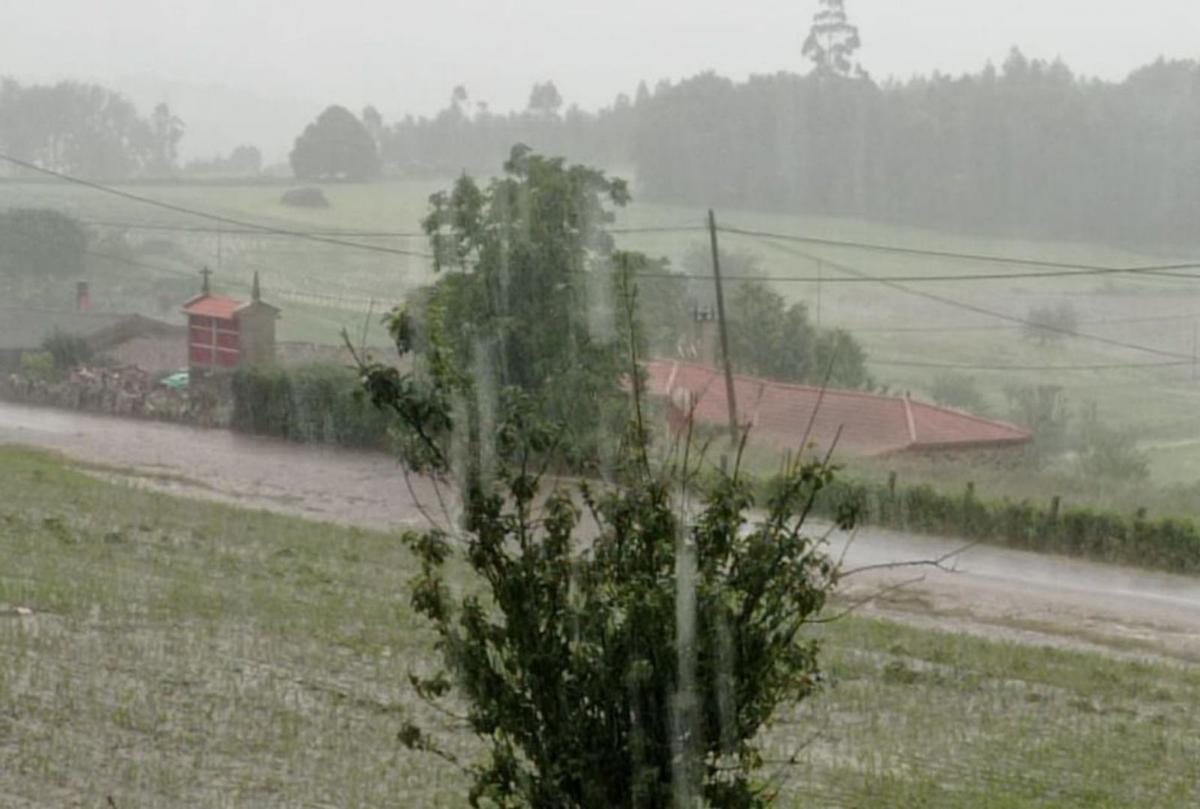 Daños por la tormenta en Silleda, Cruces y O Corpiño