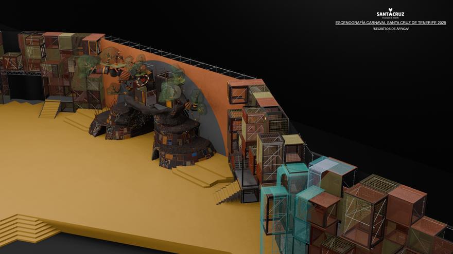 Presentación del nuevo escenario del Carnaval de Santa Cruz 2025