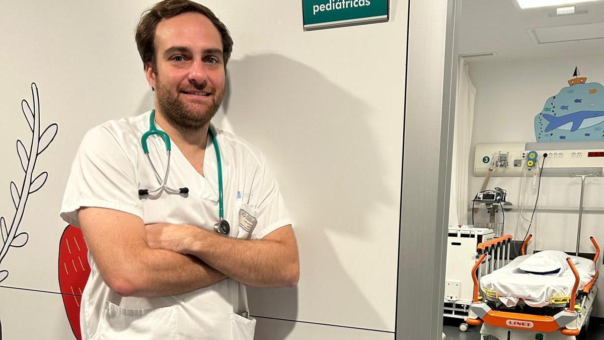 El doctor Iván Presno López, en el Materno (Chuac).