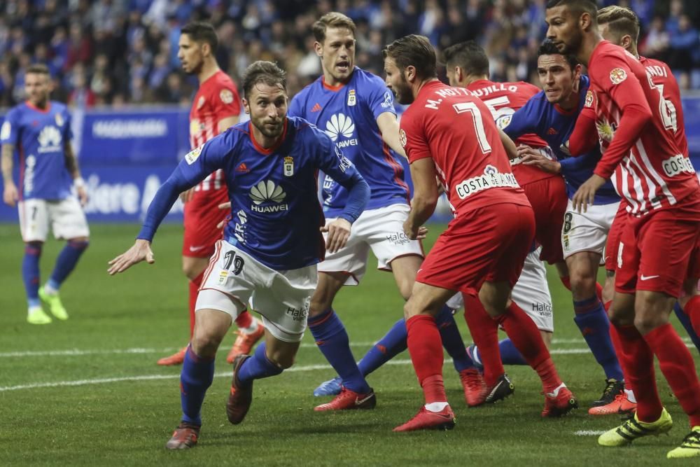 Partido en el Carlos Tartiere entre el Oviedo y el Almería