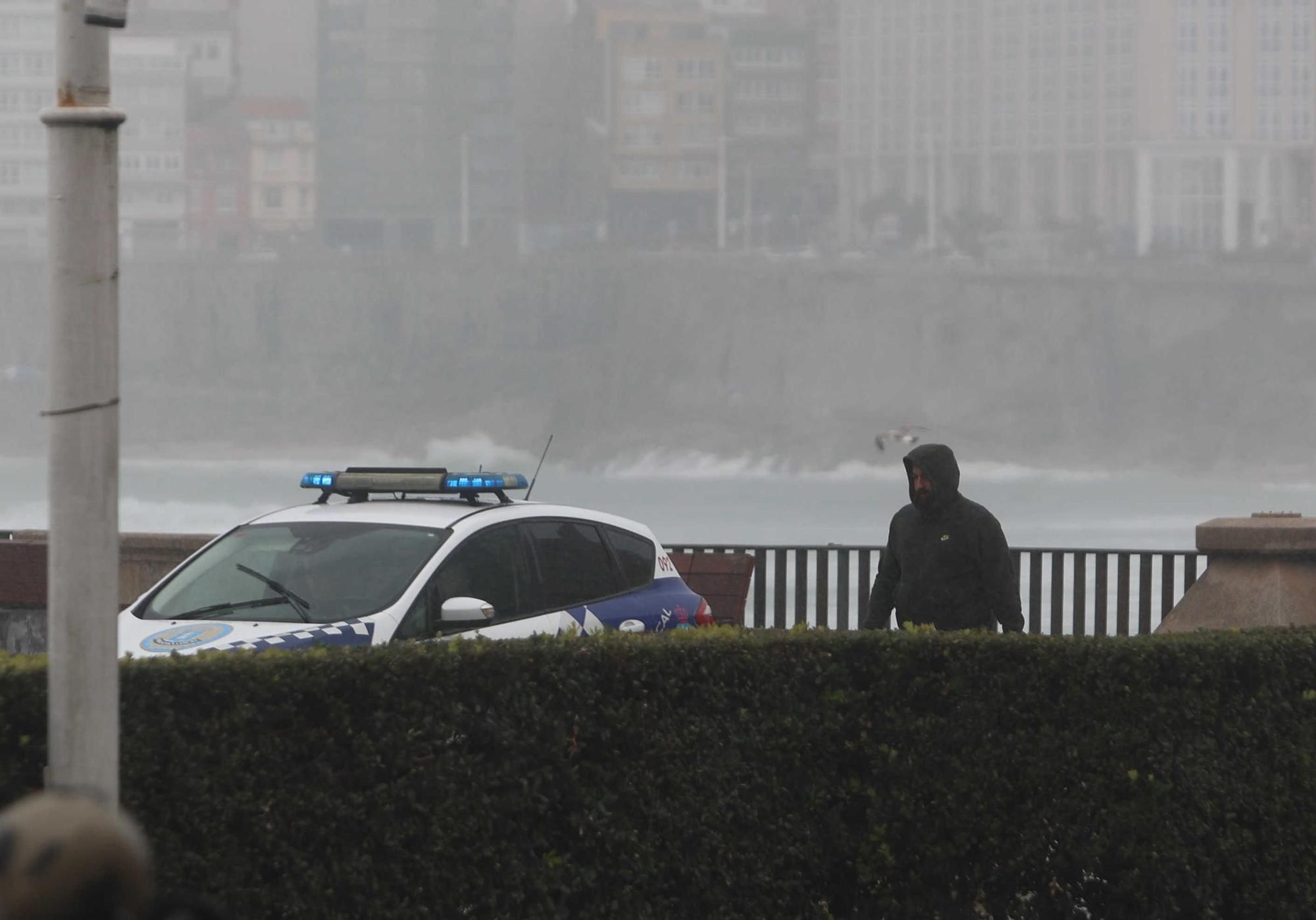 Temporal en A Coruña este lunes